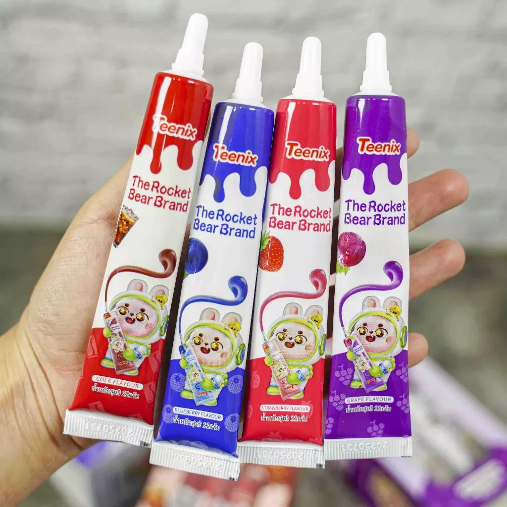 เยลลี่ปากกา ขนมเยลลี่สุดครีเอทีฟที่มาในรูปแบบแท่งบีบ